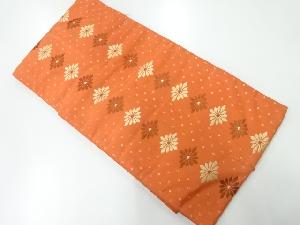 アンティーク　花模様織出し名古屋帯（着用可）